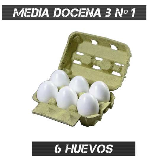 MEDIA DOCENA DE HUEVOS